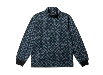 NEW ERA Golf Long Sleeve High Collar Performance T-shirt All Over "Black"