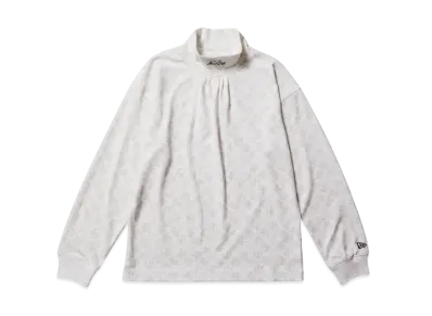 NEW ERA Golf Women's Long Sleeve High Collar Performance T-Shirt Allover "Off White"