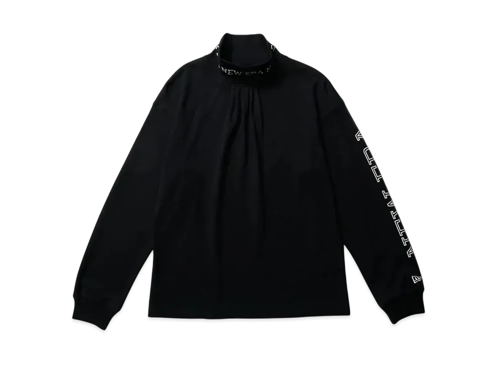 NEW ERA Golf Women's Long Sleeve High Collar Warm T-shirt Sleeve Logo "Black"