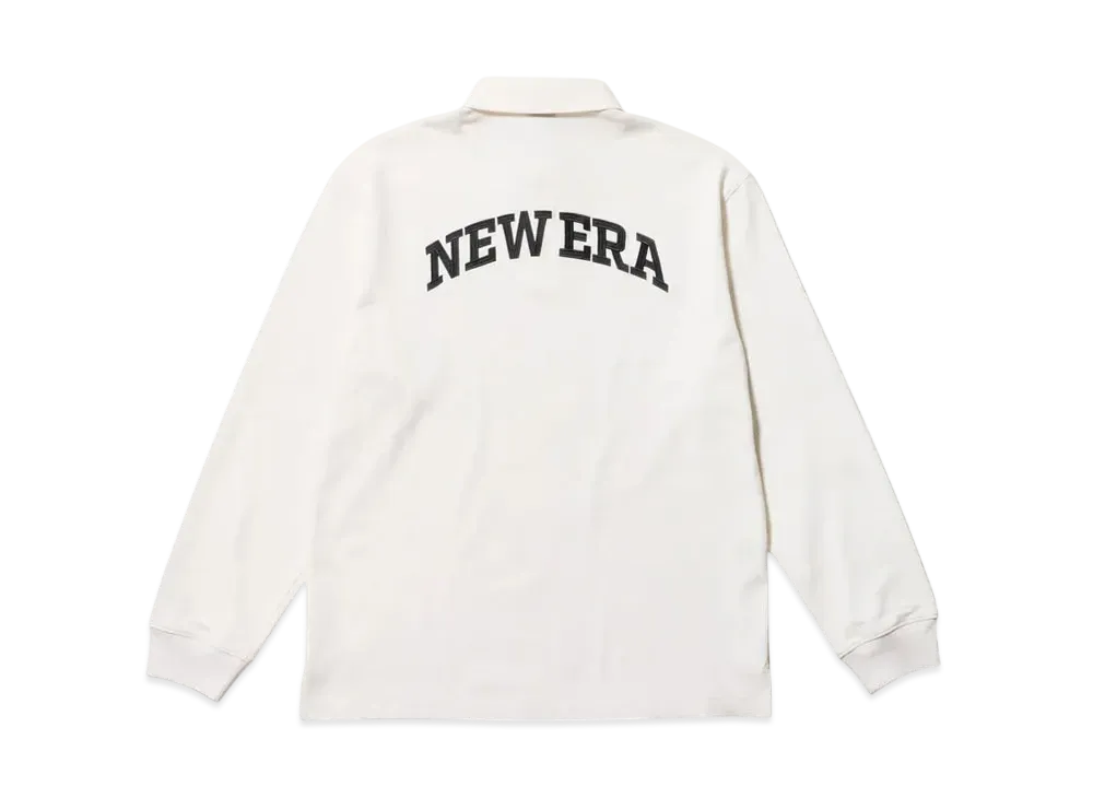 NEW ERA Golf Long Sleeve Rugby Shirt Heavyweight Solid "Off White"