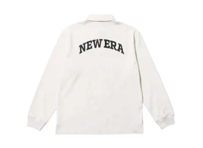 NEW ERA Golf Long Sleeve Rugby Shirt Heavyweight Solid "Off White"