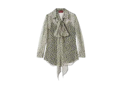 GUCCI Printed Silk Chiffon Shirt "Multicolor"