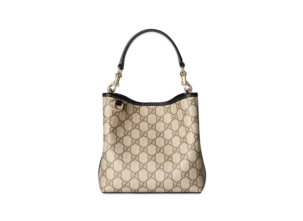 GUCCI GG Emblem Mini Shoulder Bag "Beige/Dark Brown"