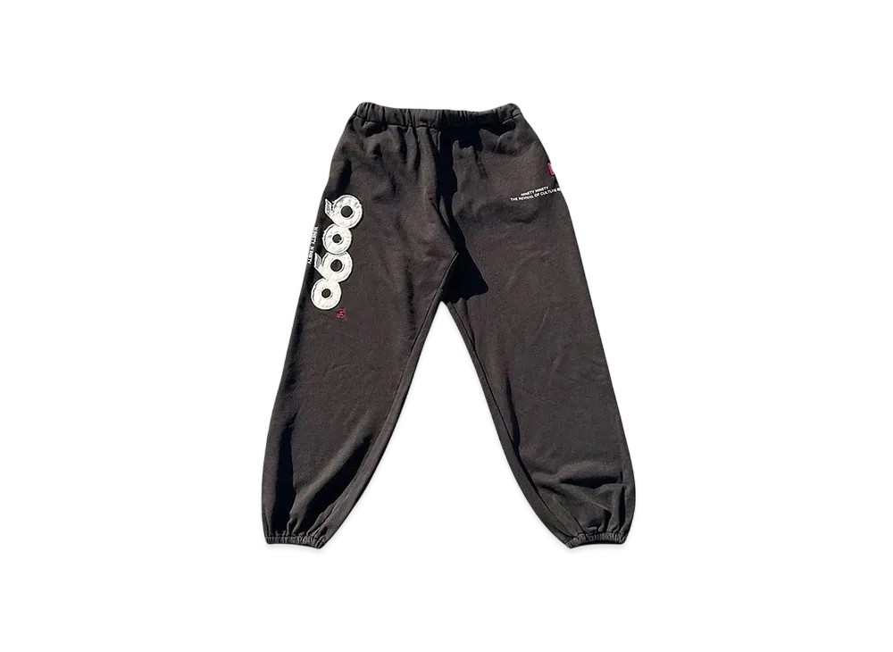 9090 9090 OG Logo Patched Sweat Pants "BLACK"