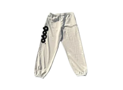9090 9090 OG Logo Patched Sweat Pants "BEIGE"