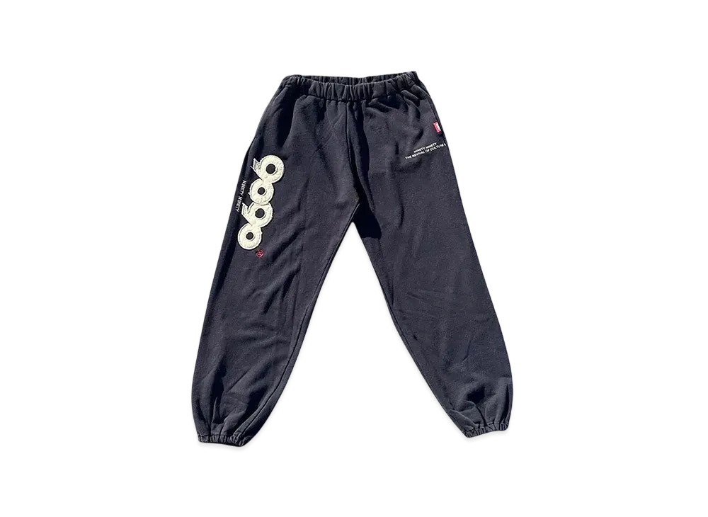 9090 9090 OG Logo Patched Sweat Pants "NAVY"