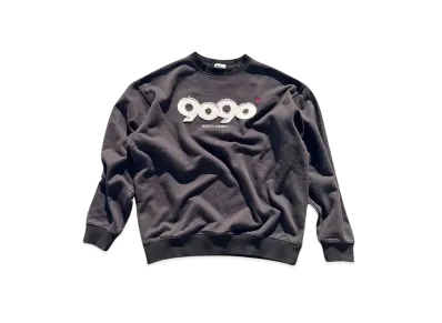 9090 9090 OG Logo Patched Crewneck Sweat "BLACK"