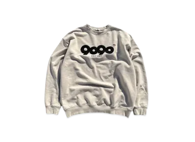 9090 9090 OG Logo Patched Crewneck Sweat "BEIGE"