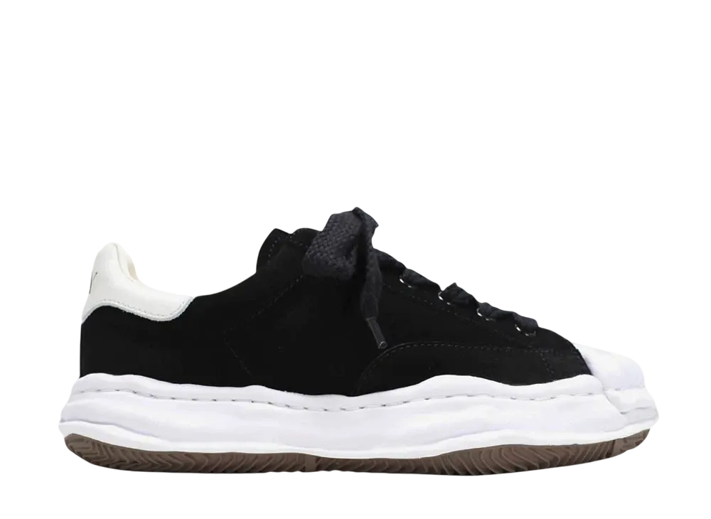 メゾンミハラヤスヒロ ブレイキー OG STC ソール レザー ロートップ スニーカー "ブラック" (A07FW708)