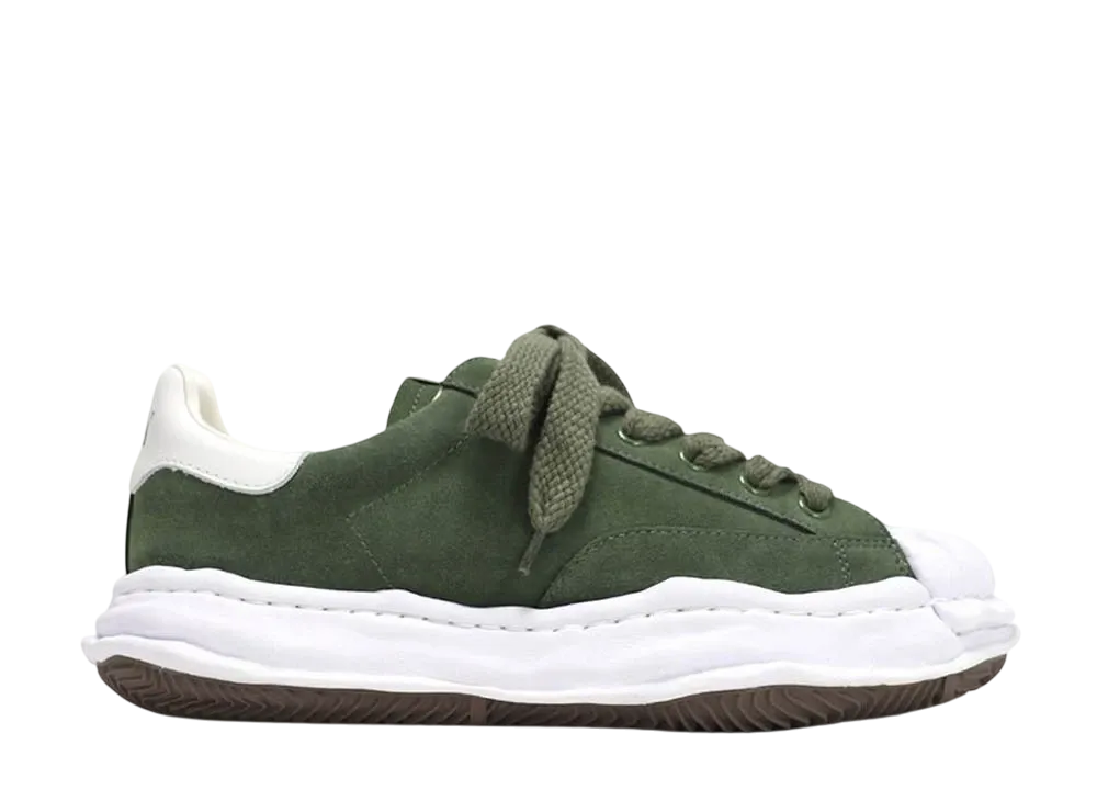 メゾンミハラヤスヒロ ブレイキー OG STC ソール レザー ロートップ スニーカー "グリーン" (A07FW708)