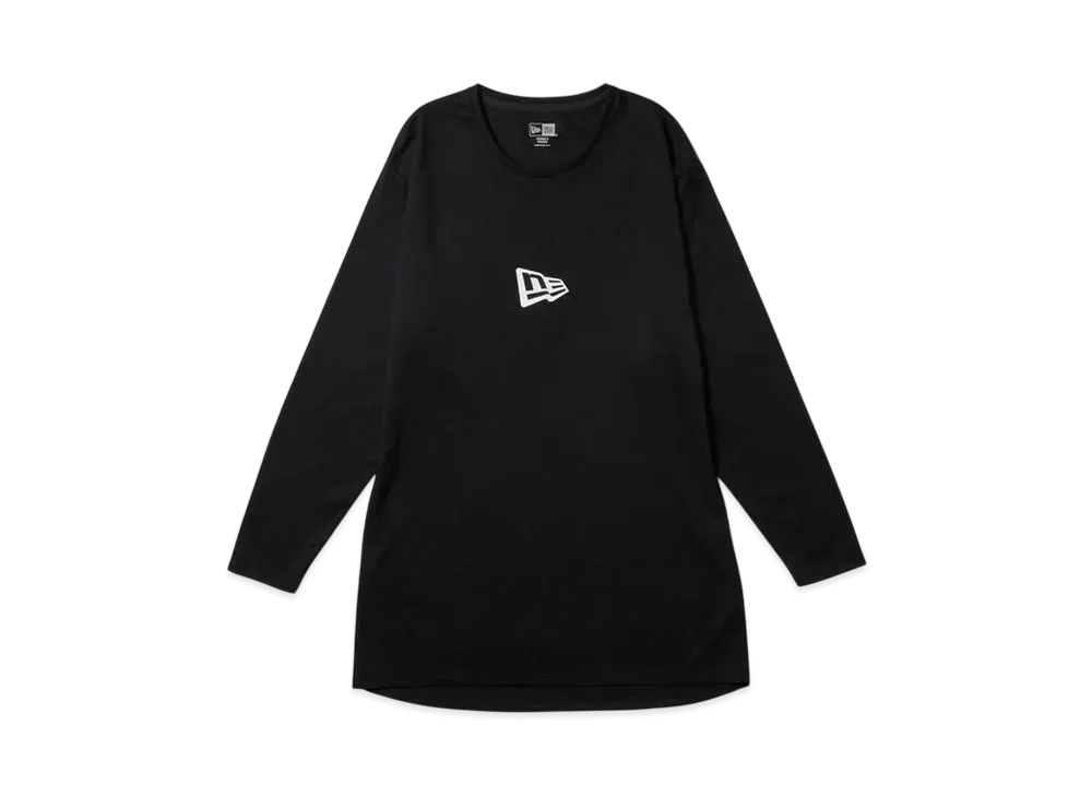 NEW ERA Performance Apparel Women's Long Sleeve Long Length T-shirt "Black"