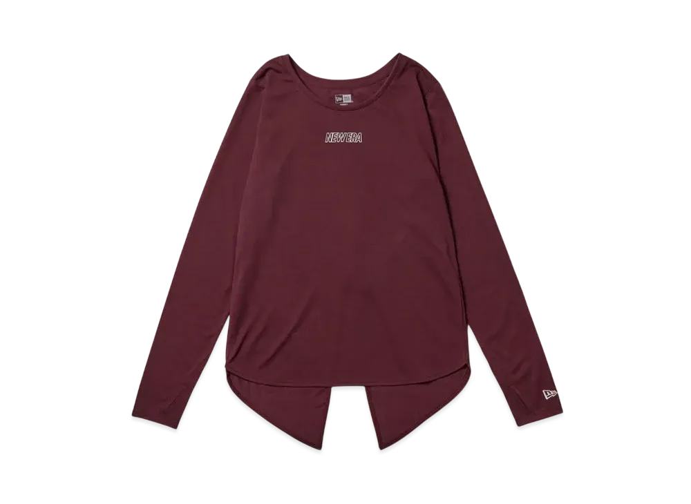 NEW ERA Performance Apparel Women's Long Sleeve Back Slit T-shirt "Rose"