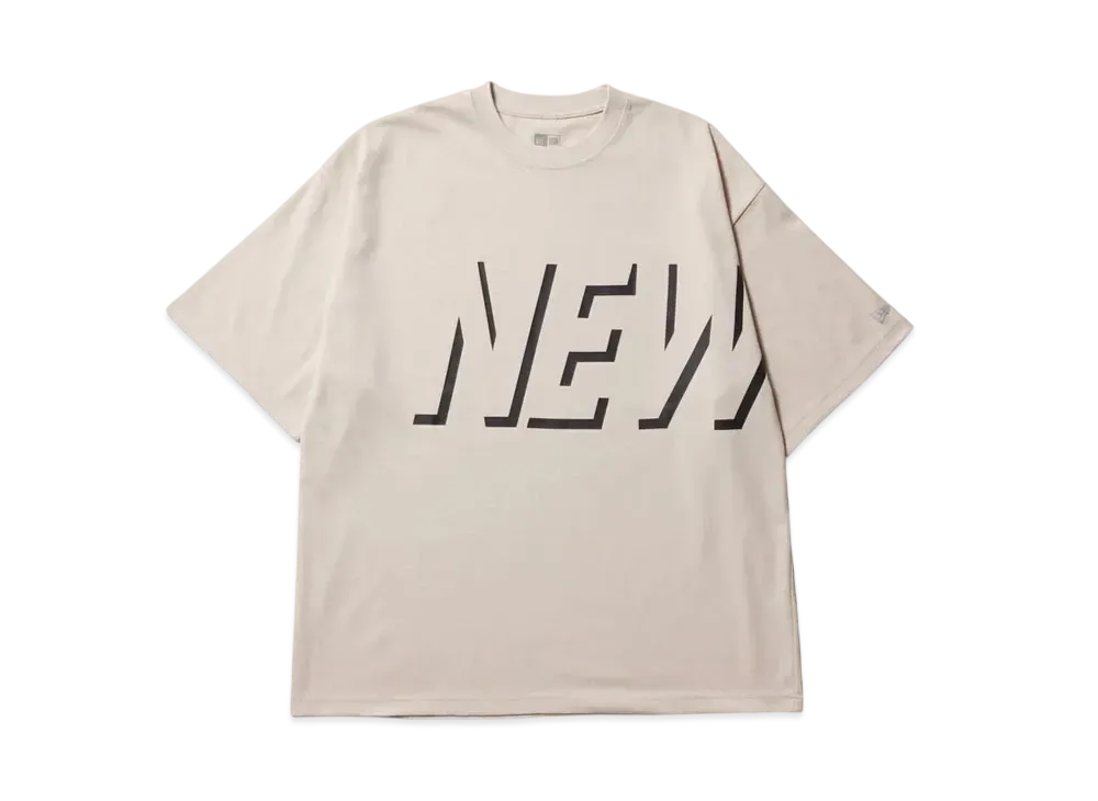 NEW ERA Performance Apparel Short Sleeve Oversized Performance T-shirt Shadow Logo "Stone"