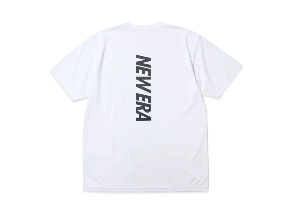 NEW ERA Performance Apparel Short Sleeve Tech T-shirt Vertical Logo Regular Fit "White"