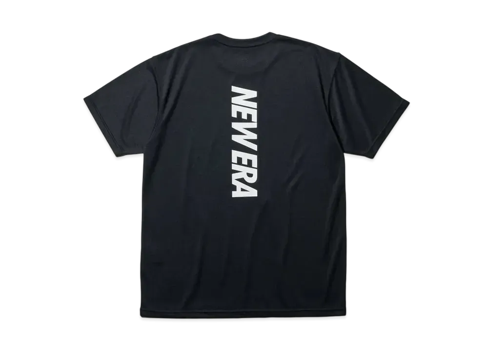 NEW ERA Performance Apparel Short Sleeve Tech T-shirt Vertical Logo Regular Fit "Black"