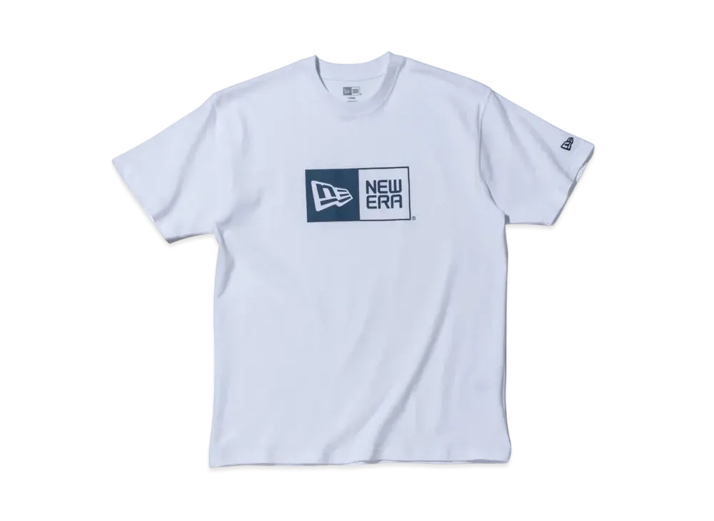 NEW ERA Short Sleeve Cotton T-shirt Box Logo Regular Fit "White"