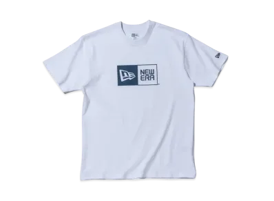 NEW ERA Short Sleeve Cotton T-shirt Box Logo Regular Fit "White"