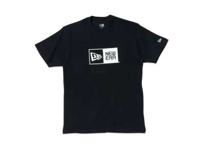 NEW ERA Short Sleeve Cotton T-shirt Box Logo Regular Fit "Black"