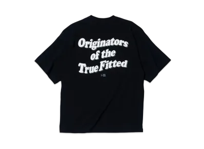 NEW ERA Short Sleeve Oversized Cotton T-shirt Wave Logo "Black"
