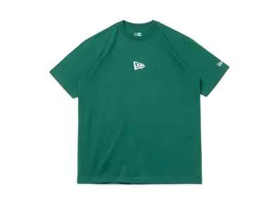 NEW ERA Short Sleeve Cotton T-shirt Flag Logo Mini Regular Fit "Dark Green"