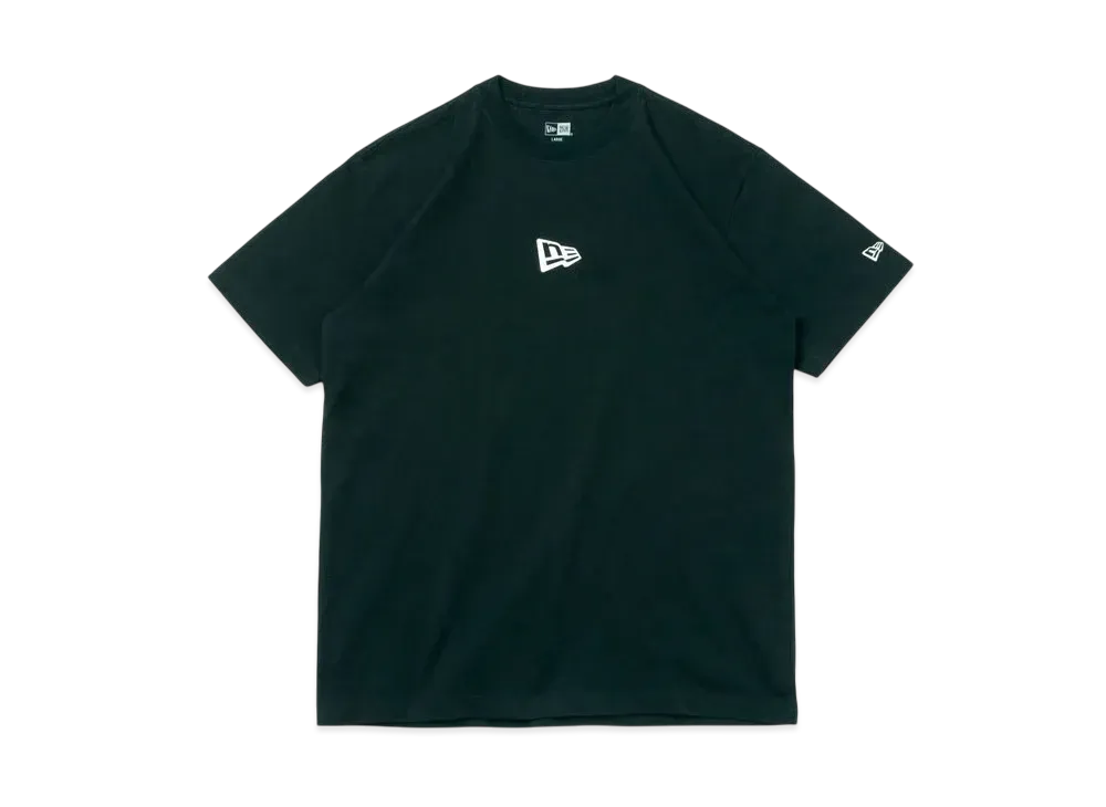 NEW ERA Short Sleeve Cotton T-shirt Flag Logo Mini Regular Fit "Black"