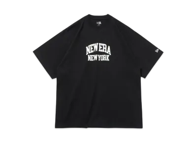 NEW ERA Short Sleeve Oversized Cotton T-Shirt Classic College "Black"