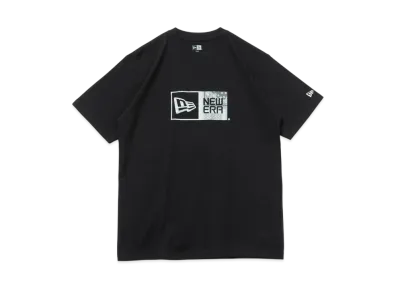 NEW ERA Short Sleeve Cotton T-shirt Paisley Box Logo Regular Fit "Black"