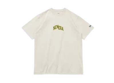 NEW ERA Short Sleeve Cotton T-shirt Slipped Logo Regular Fit "Stone"