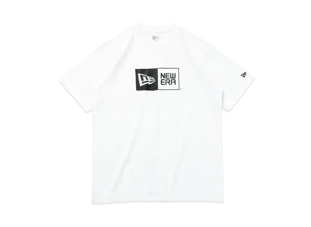 NEW ERA Short Sleeve Cotton T-shirt Box Logo Regular Fit "White"