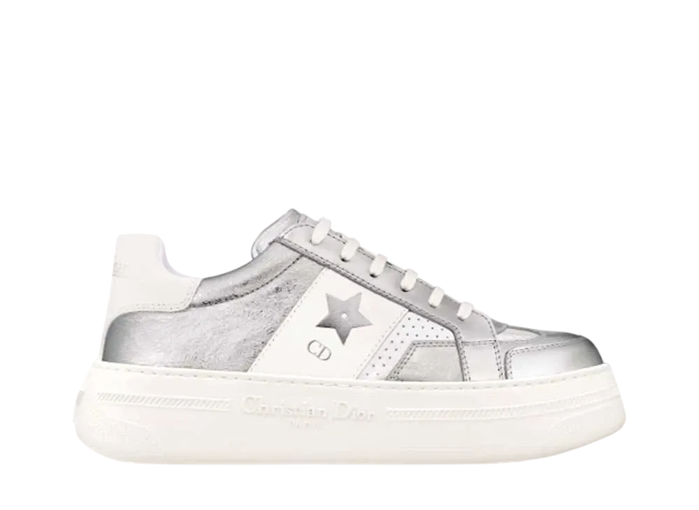 ディオール ウィメンズ スター プラットフォームスニーカー "シルバー/ホワイト"