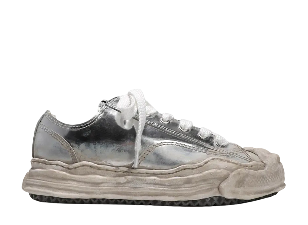 メゾンミハラヤスヒロ ハンク OG DE ソール レザー ロートップ スニーカー "シルバー" (A07FW724)