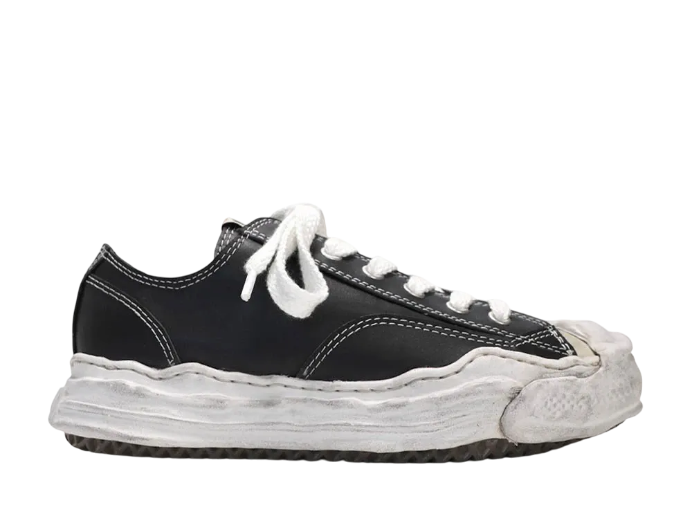 メゾンミハラヤスヒロ ハンク OG DE ソール レザー ロートップ スニーカー "ブラック" (A07FW724)