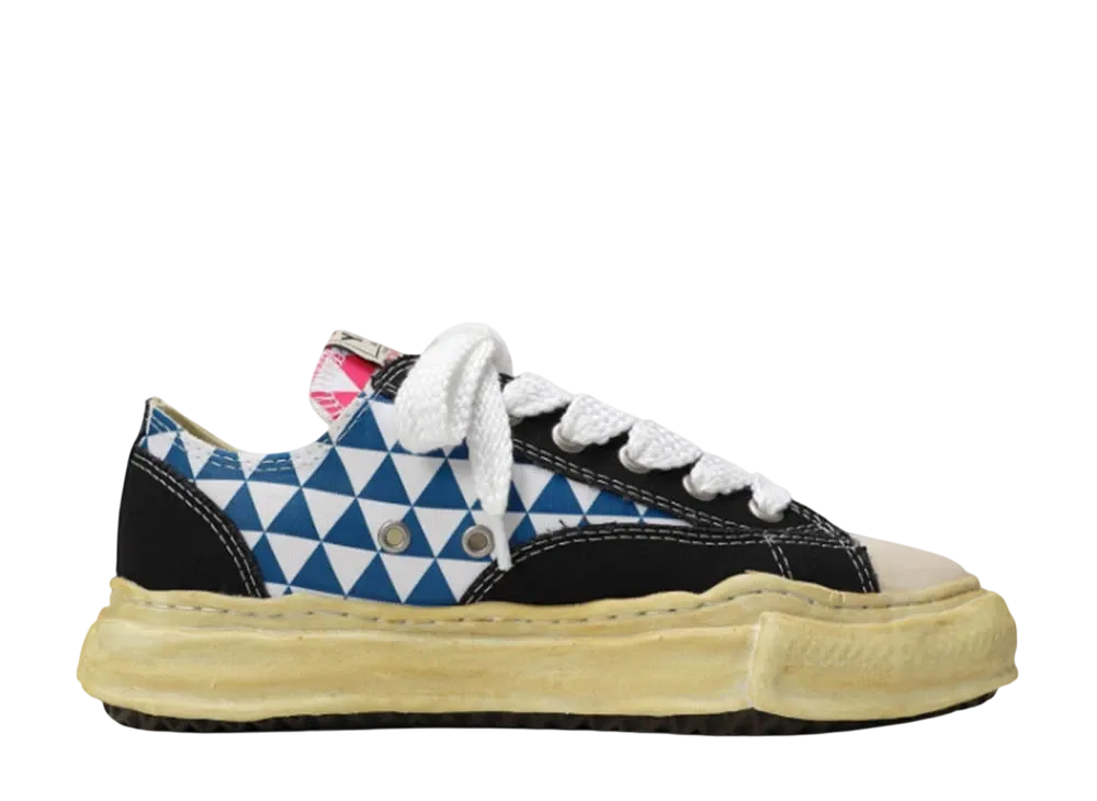 メゾンミハラヤスヒロ ピーターソン OD OG ソール プリント キャンバス ロートップ スニーカー "マルチ" (A07FW731)