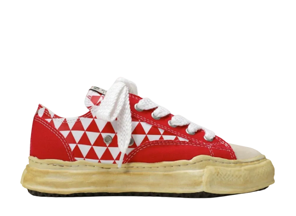 Maison MIHARA YASUHIRO PETERSON OD OG Sole Print Canvas Low-top Sneaker "Red"