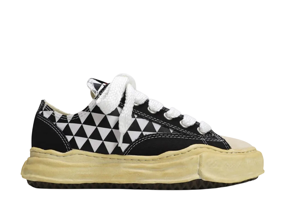 Maison MIHARA YASUHIRO PETERSON OD OG Sole Print Canvas Low-top Sneaker "Black"