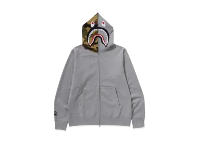 A BATHING APE 1ST Shark Full Zip Hoodie "Gray"