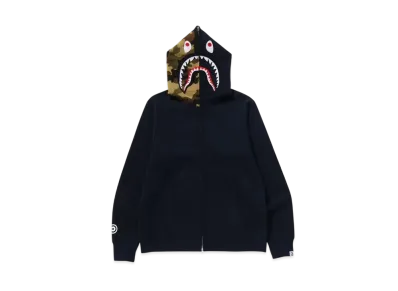 A BATHING APE 1ST Shark Full Zip Hoodie "Navy"
