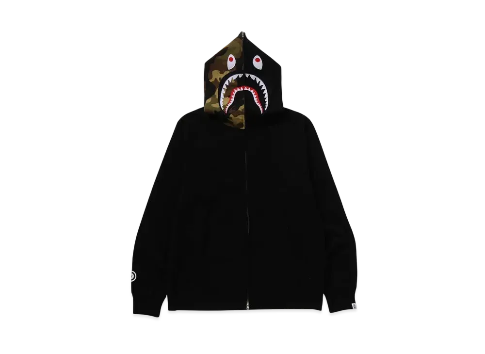 A BATHING APE 1ST Shark Full Zip Hoodie "Black"