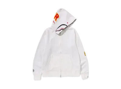 A BATHING APE 2ND Shark Full Zip Hoodie "White"