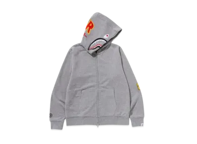 A BATHING APE 2ND Shark Full Zip Hoodie "Gray"