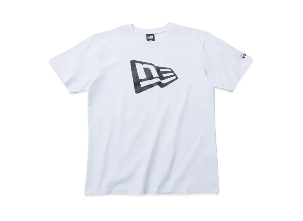 NEW ERA Short Sleeve Cotton T-shirt Flag Logo Regular Fit "White"