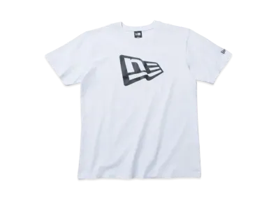 NEW ERA Short Sleeve Cotton T-shirt Flag Logo Regular Fit "White"