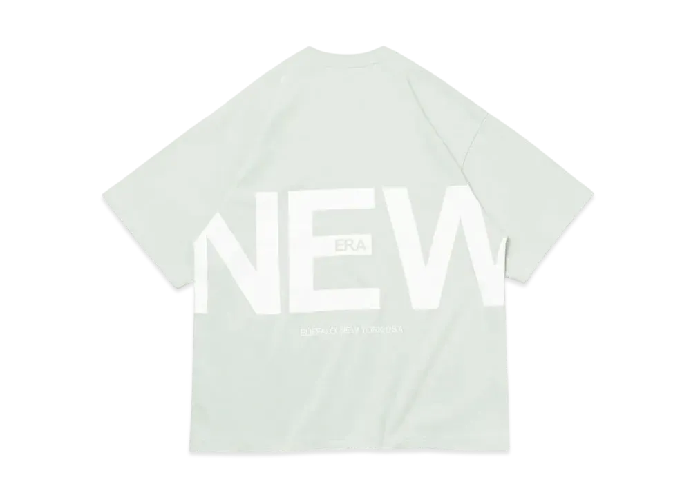 NEW ERA Short Sleeve Oversized Cotton T-Shirt Zoom Up Logo "Soft Glass"