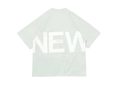 NEW ERA Short Sleeve Oversized Cotton T-Shirt Zoom Up Logo "Soft Glass"