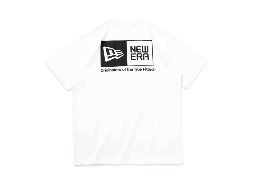 NEW ERA Short Sleeve Performance T-Shirt Box Logo Regular Fit "White"