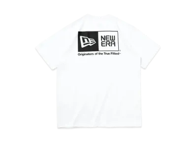 NEW ERA Short Sleeve Performance T-Shirt Box Logo Regular Fit "White"