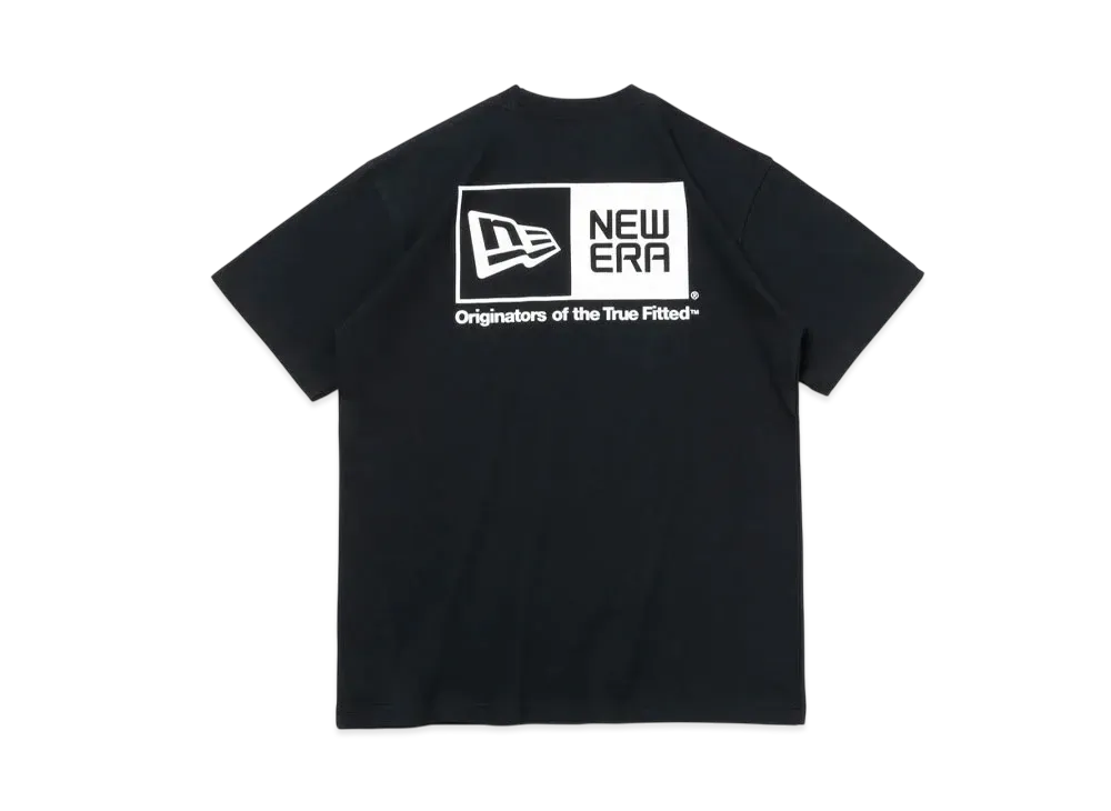 NEW ERA Short Sleeve Performance T-Shirt Box Logo Regular Fit "Black"