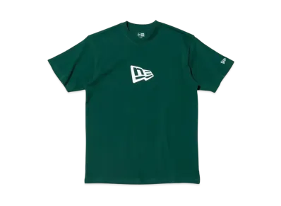 NEW ERA Short Sleeve Cotton T-shirt Flag Logo Mid Regular Fit "Dark Green"
