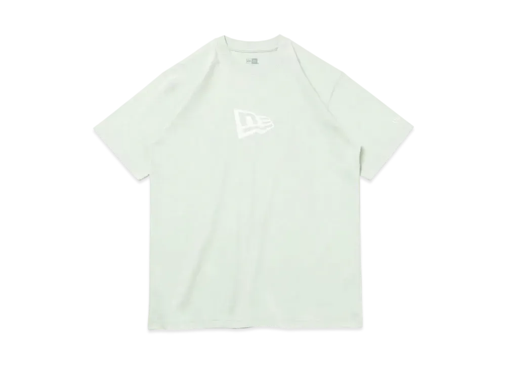 NEW ERA Short Sleeve Cotton T-shirt Flag Logo Mid Regular Fit "Soft Glass"