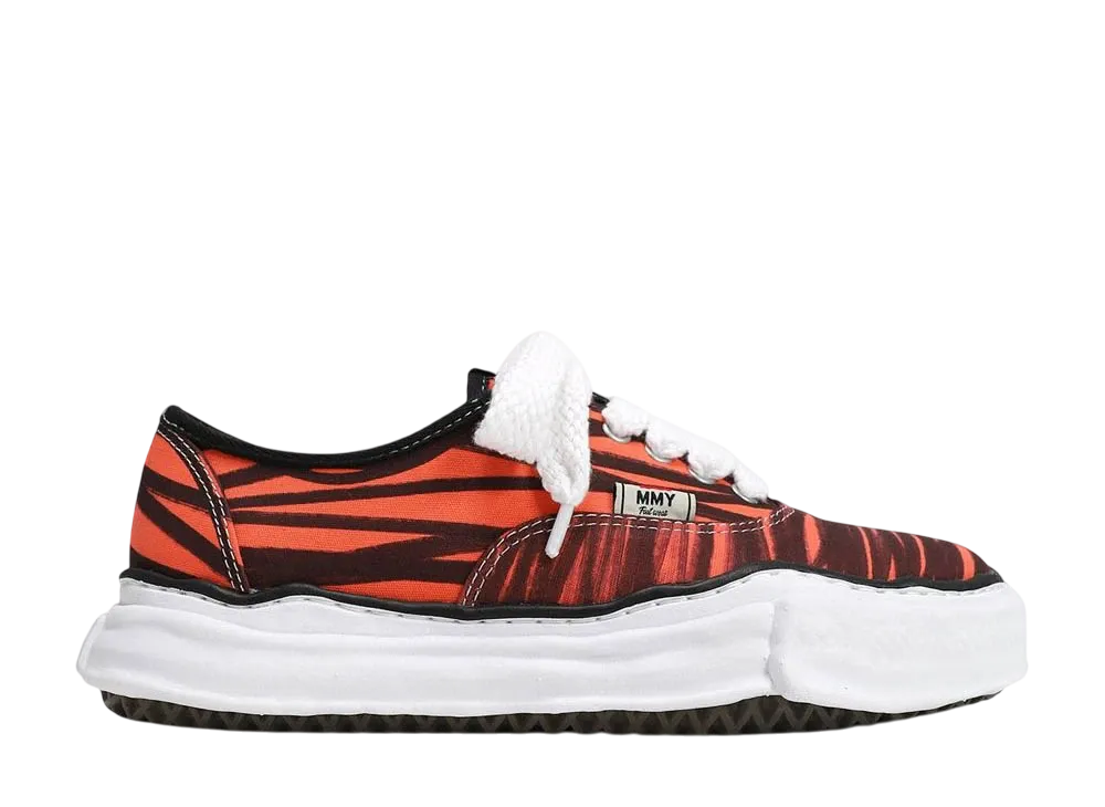 メゾンミハラヤスヒロ ベイカー OG ソール プリンテッド キャンバス ロートップ スニーカー "ピンク" (A07FW736)